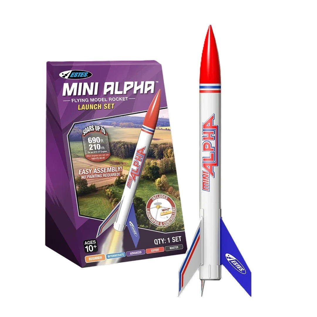 Estes Mini Alpha Flying Model Rocket Launch Set